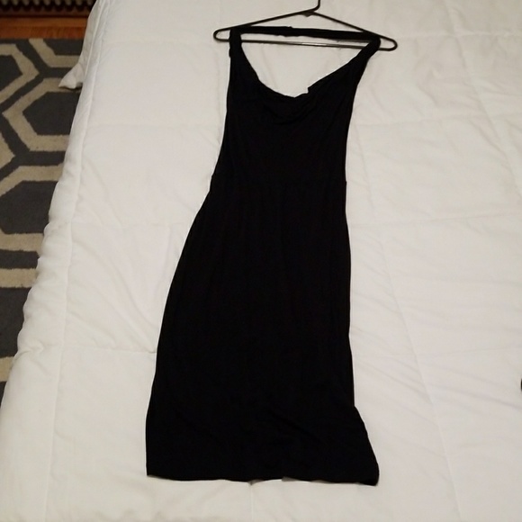 NWT Henry Duarte plunging low back jersey dress - Picture 3 of 7
